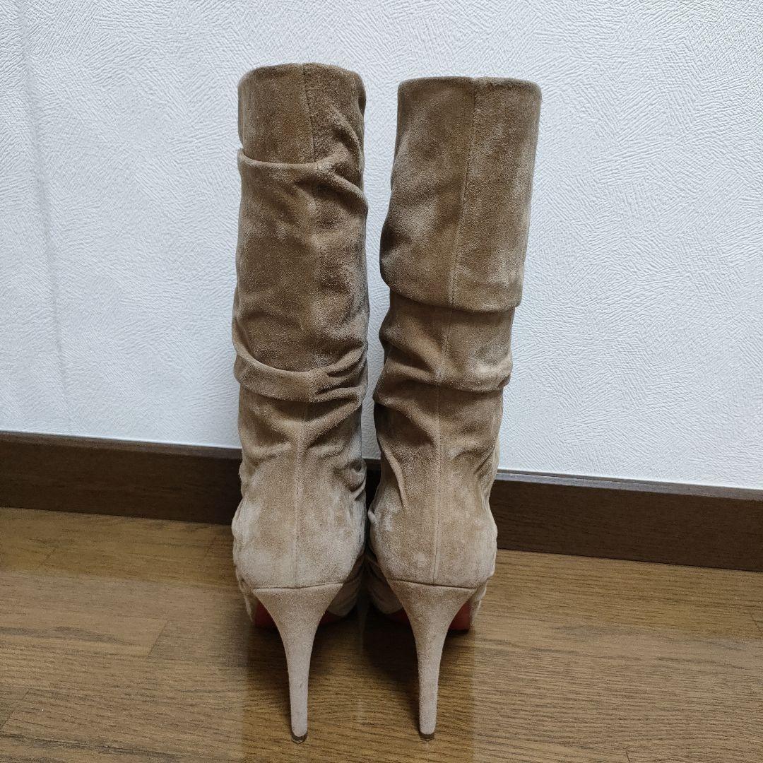 美品　Christian Louboutin ロングブーツ　スウェット