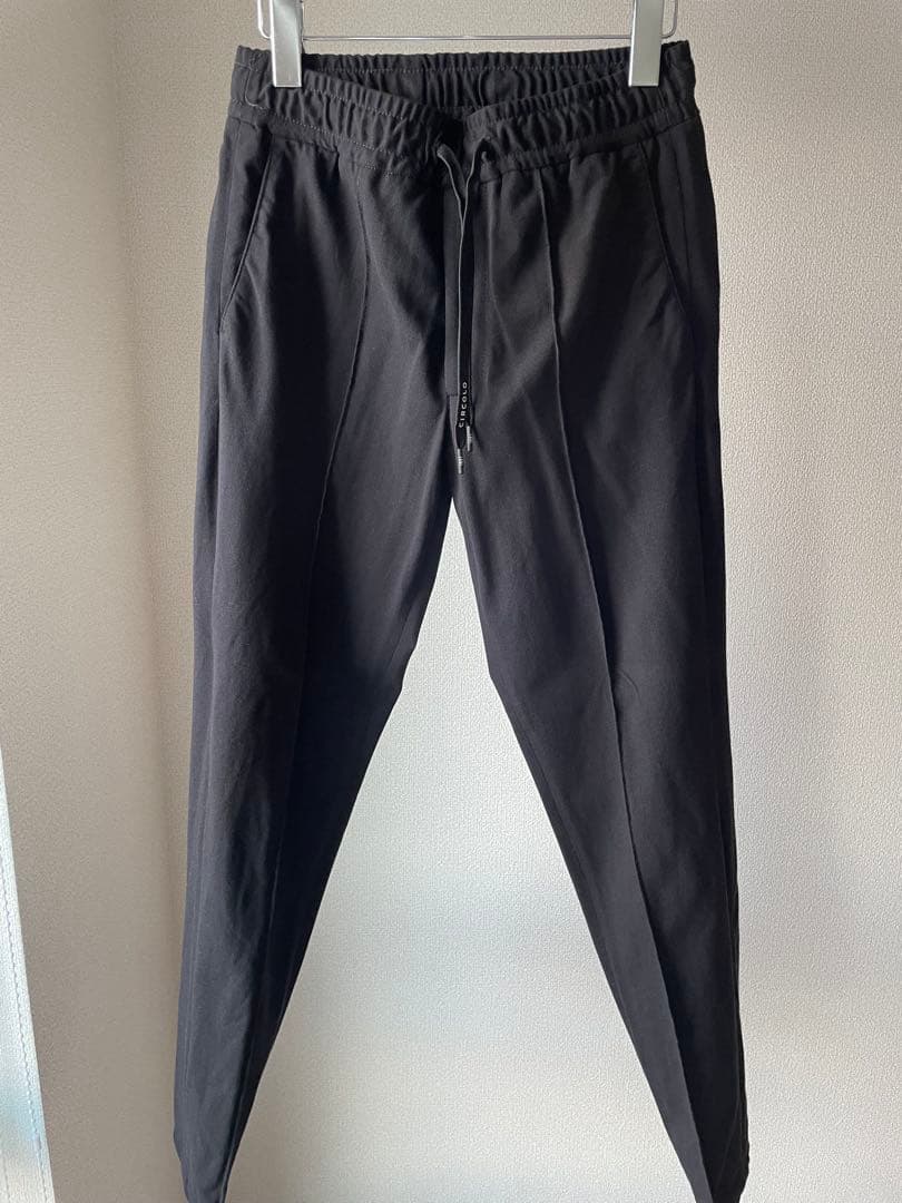【美品】CIRCOLO 1901 チルコロ コットンピケ パンツ 黒 44