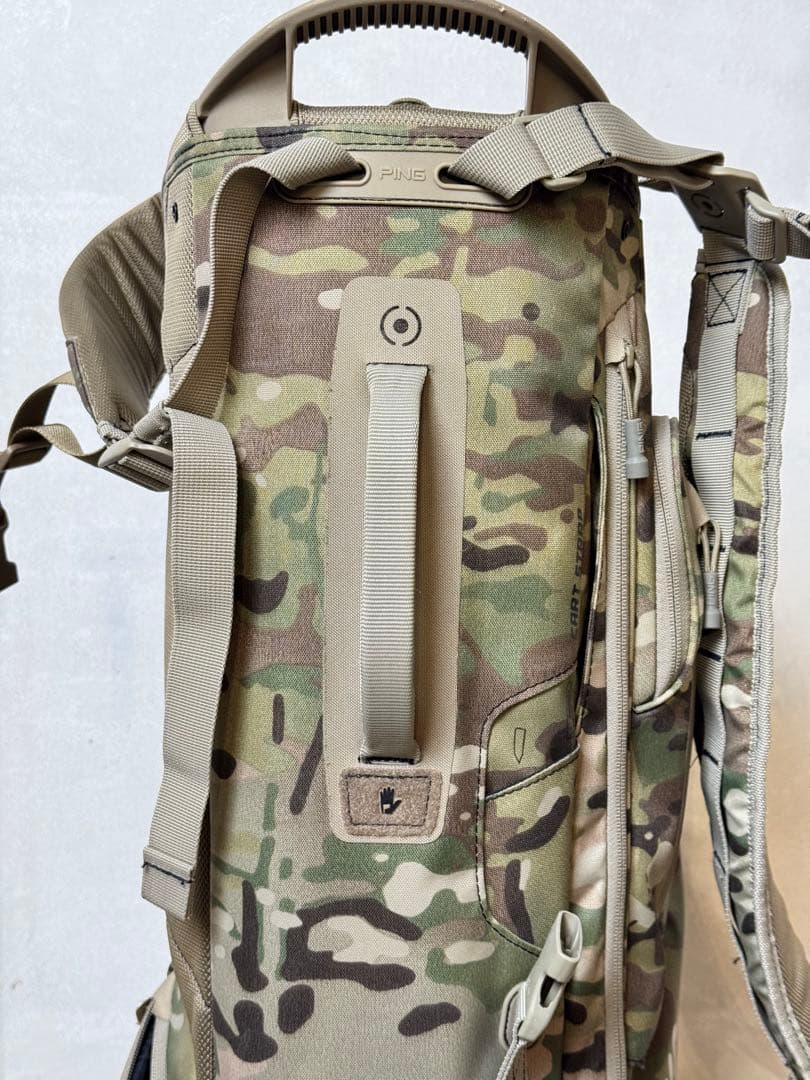 【US限定】PING 迷彩 キャディバッグ スタンド付き カモフラ柄