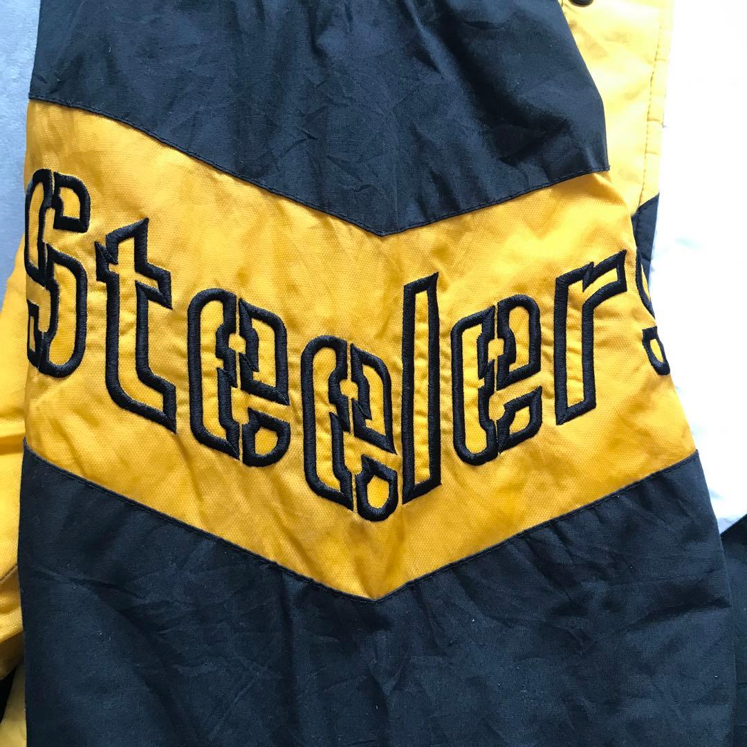 90s PRO PLAYER Steelers ナイロンジャケット 中綿