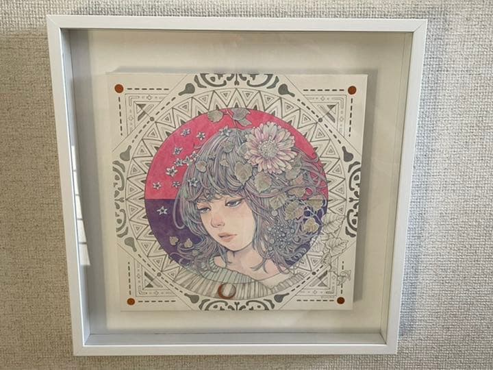 木村智博「ウチとソト 」木製パネル、アクリルガッシュ、色鉛筆、鉛筆