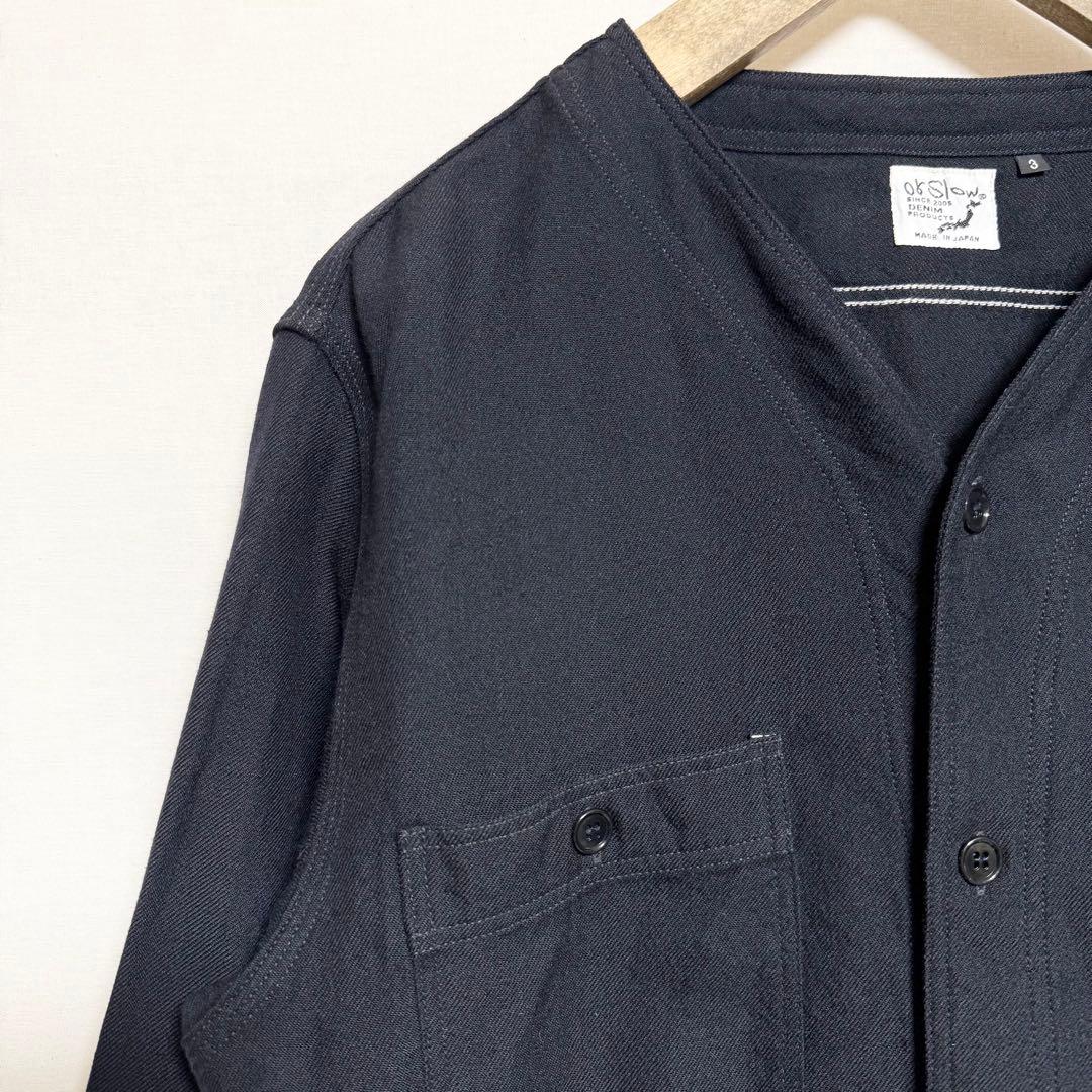 ⚫︎サイズ3！orslow リネンウールノーカラーシャツジャケット
