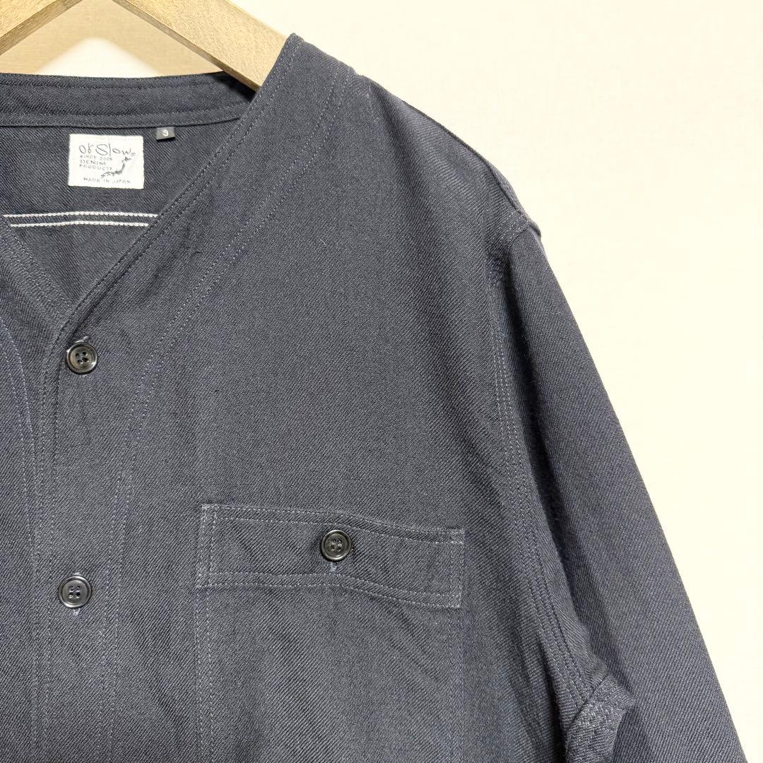 ⚫︎サイズ3！orslow リネンウールノーカラーシャツジャケット
