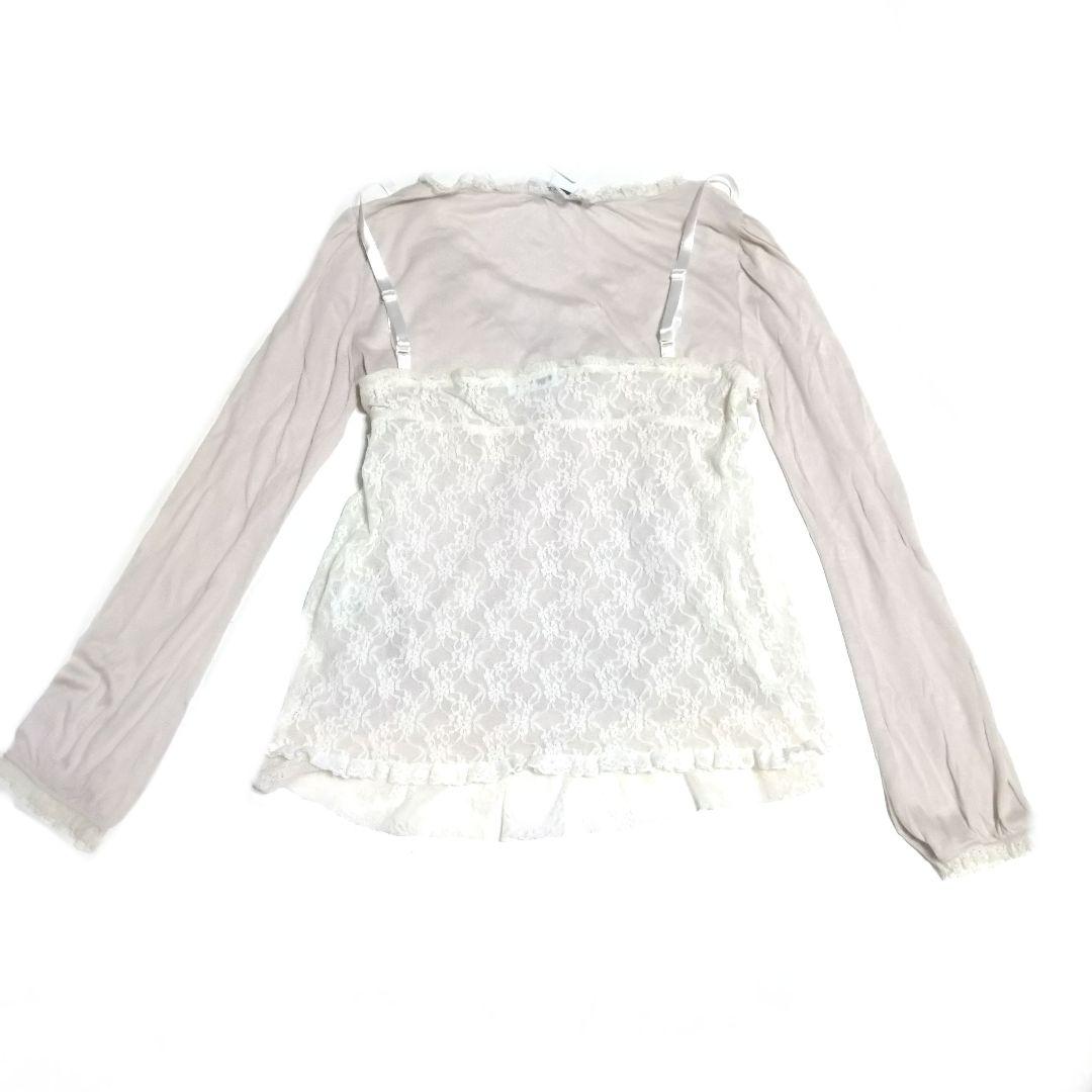 00s coquette姫系 レースフリルカットソーキャミセットLIZLISA系