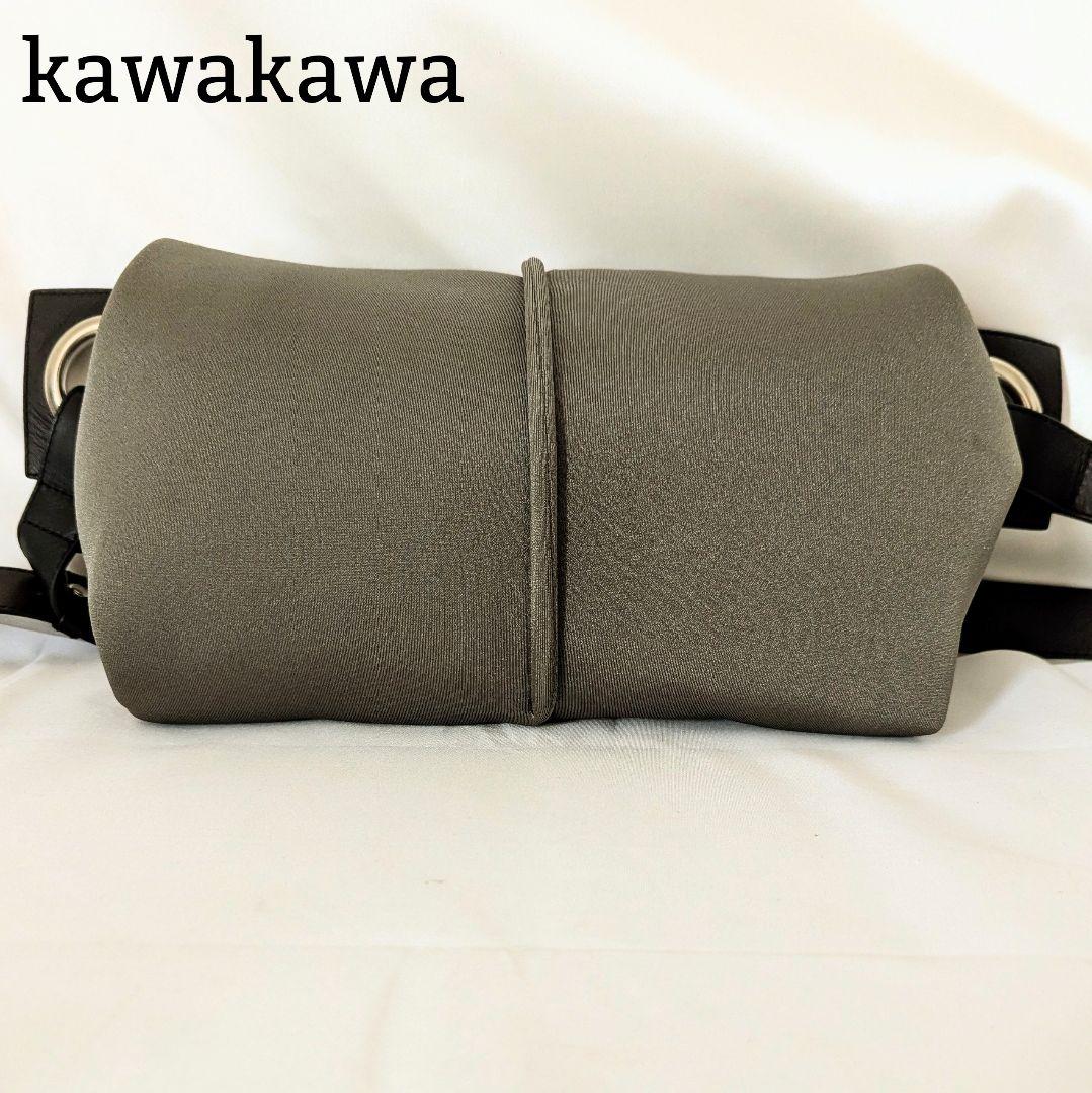 kawakawa hatome ボディバッグ 斜め掛け クロスボディ カーキ