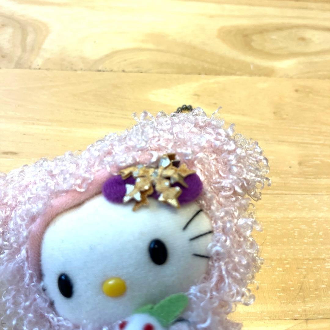 限定レア　ハローキティ　北海道雪うさぎ　花と蝶　ぬいぐるみマスコット