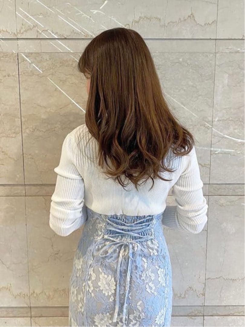 専用 And couture❤︎ニットドッキングレースワンピース