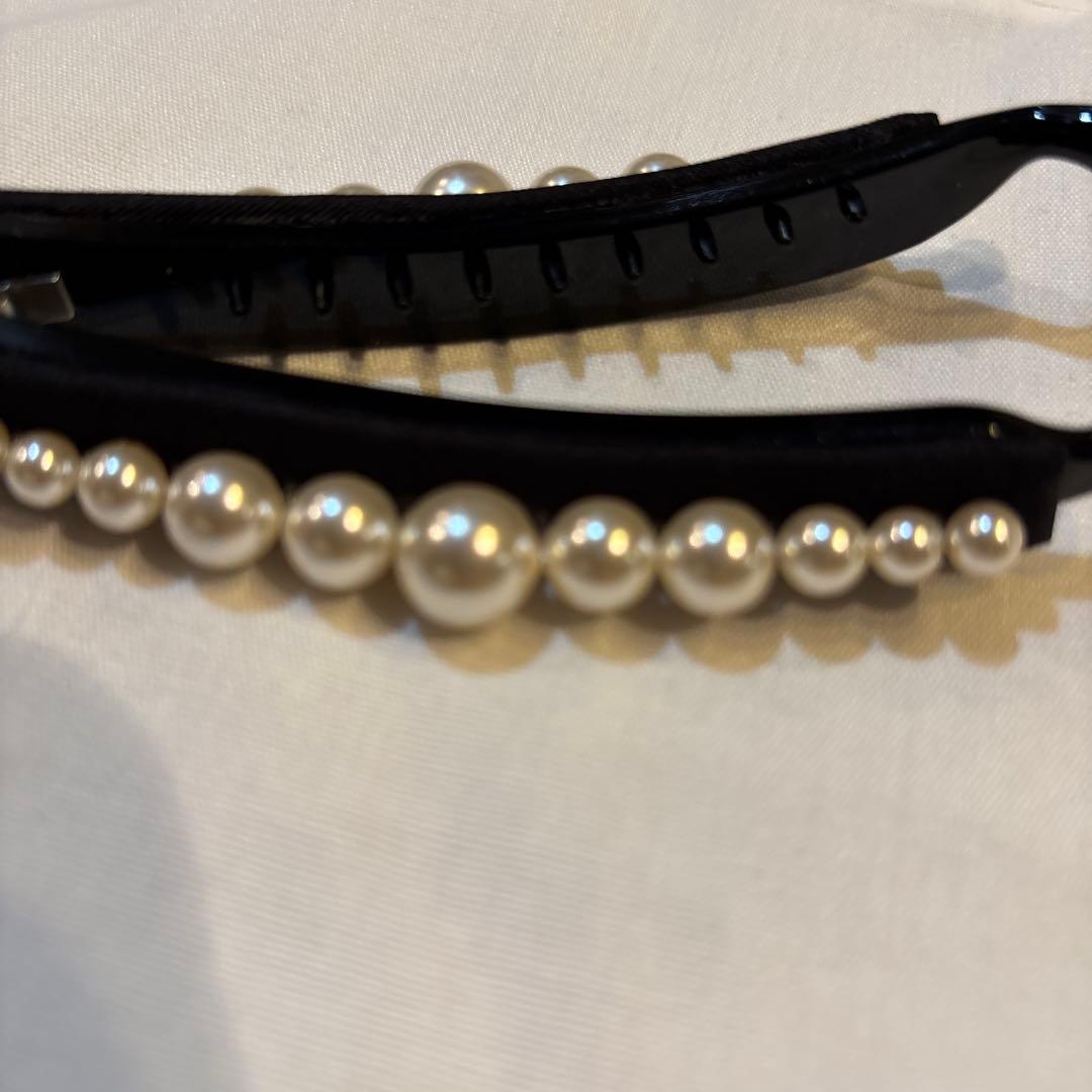 コンプレックスビズ　パール　バナナクリップ