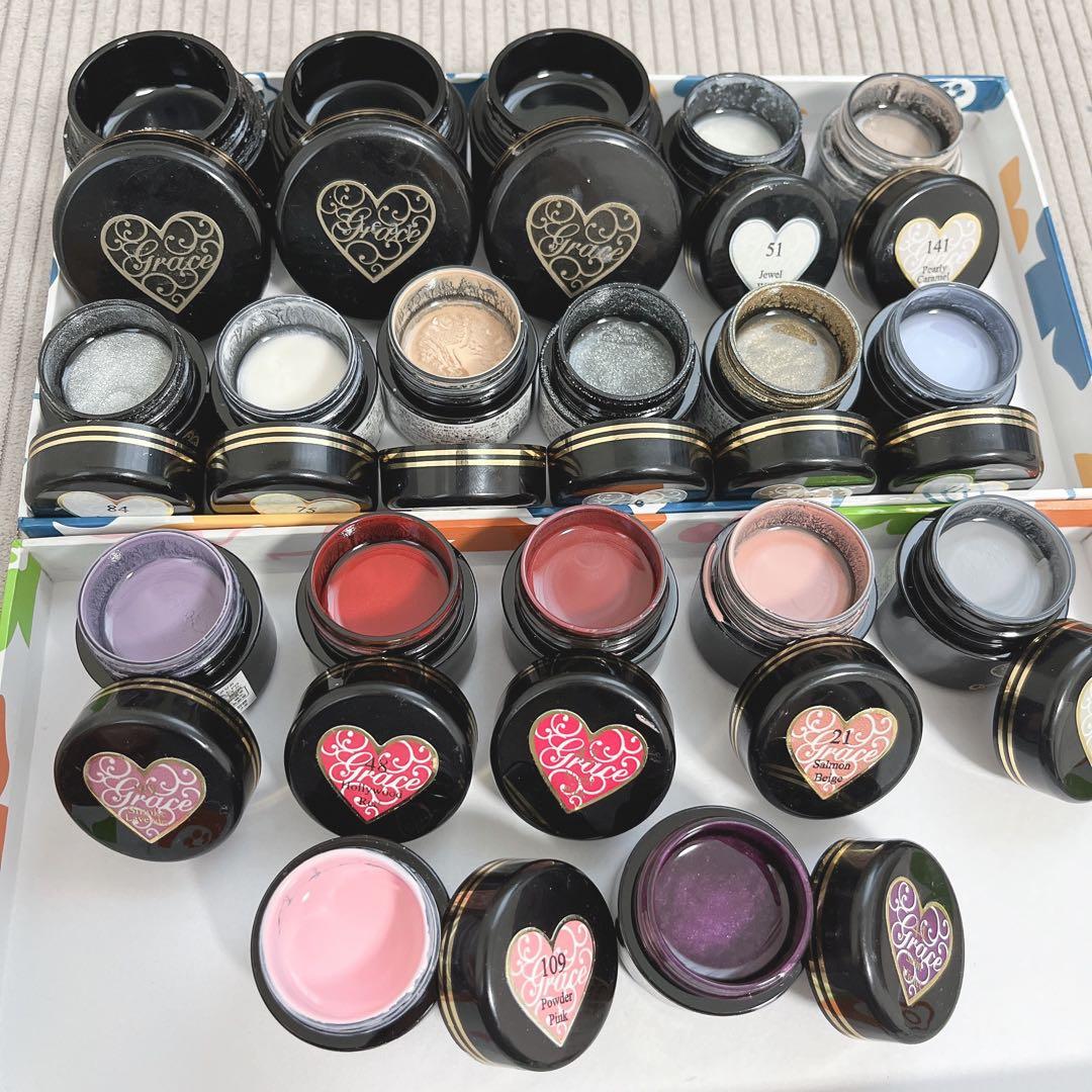 グレースジェル ネイル まとめ売り 筆 トップ ベース Grace Gel
