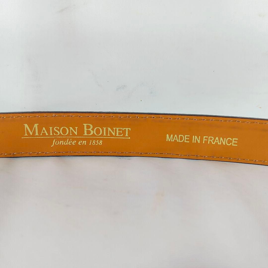 【極美品】MAISON BOINET　高級カーフスキンドレスベルト フランス製品