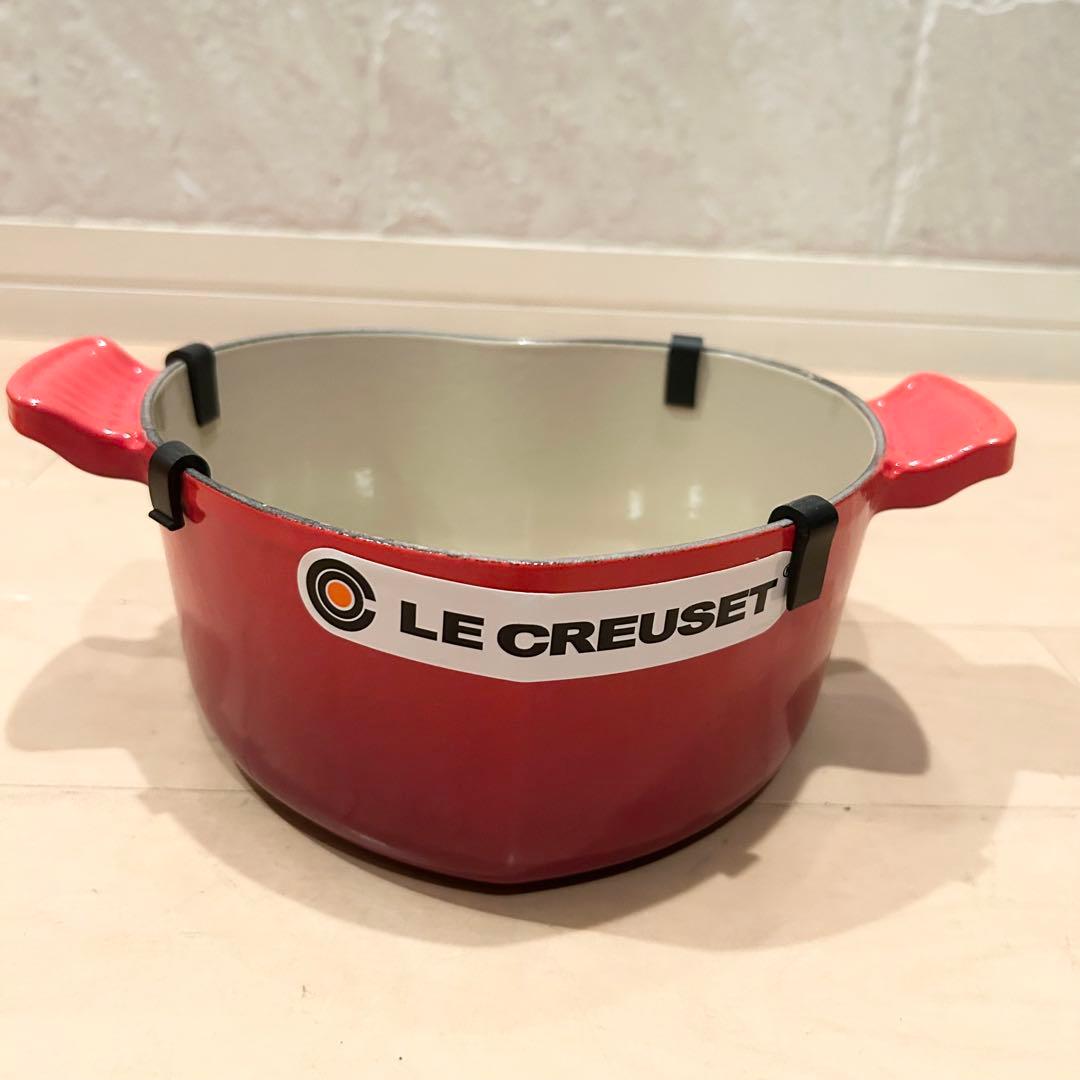 【極美品】LE CREUSET　ココット ダムール チェリーレッド　18cm