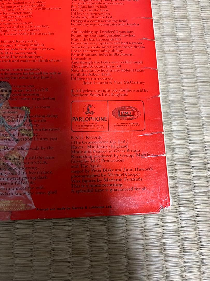 Beatles Sgt. Pepper's Mono UK サージェントペパーズ