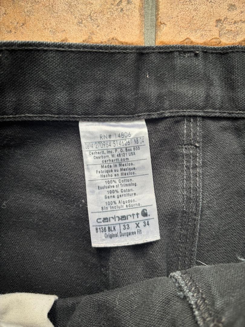 Carhartt 　ダブルニー　ブラック　ペインターパンツ　33×34 USA