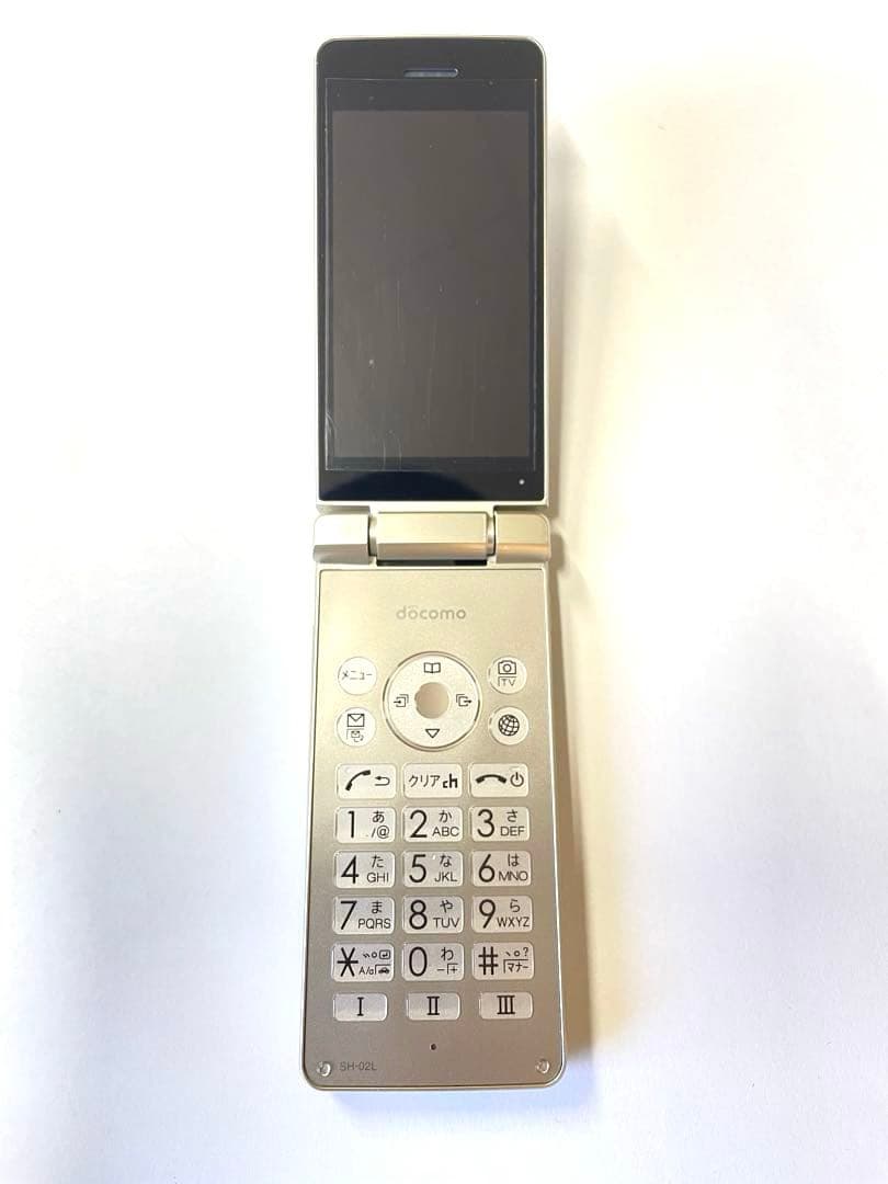 docomo AQUOS ケータイ SH-02L 本体 シルバー