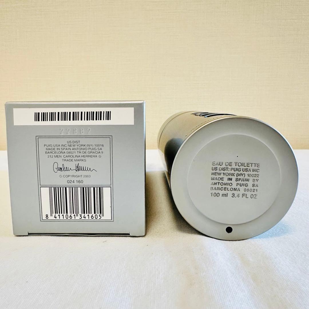 新品　キャロライナヘレラ 212  メン　NYC オードトワレ　香水　100ml