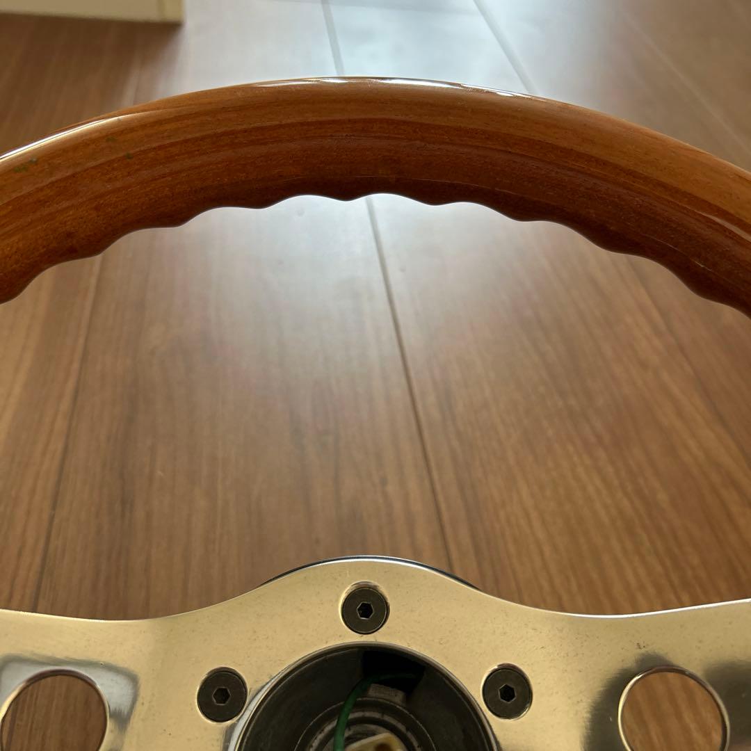 OBA 33パイ　ウッドステアリング　当時物