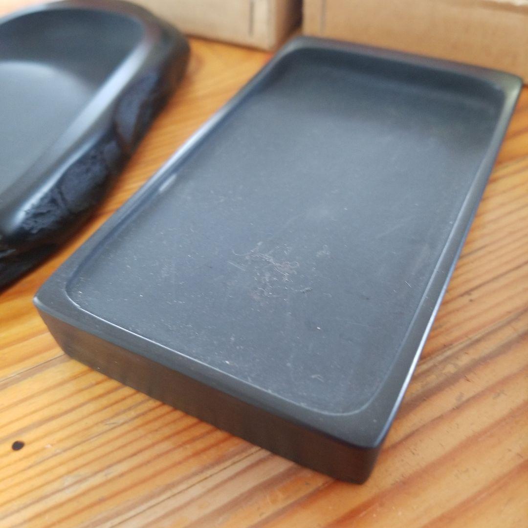 Grace C.【未使用】朝陽研　本龍溪　硯三点まとめて　作家銘あり