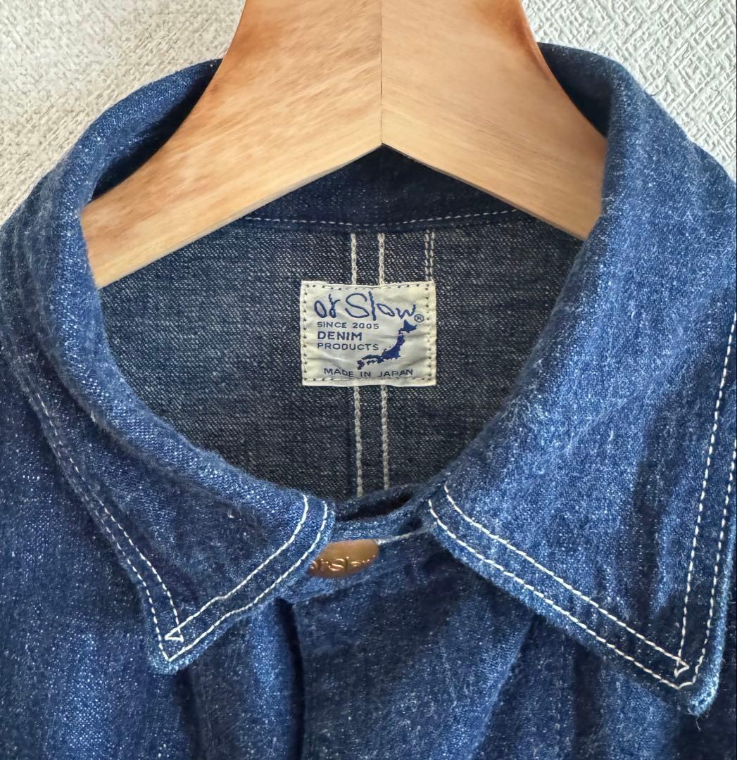 or Slow オアスロウ　デニムカバーオール　インディゴ