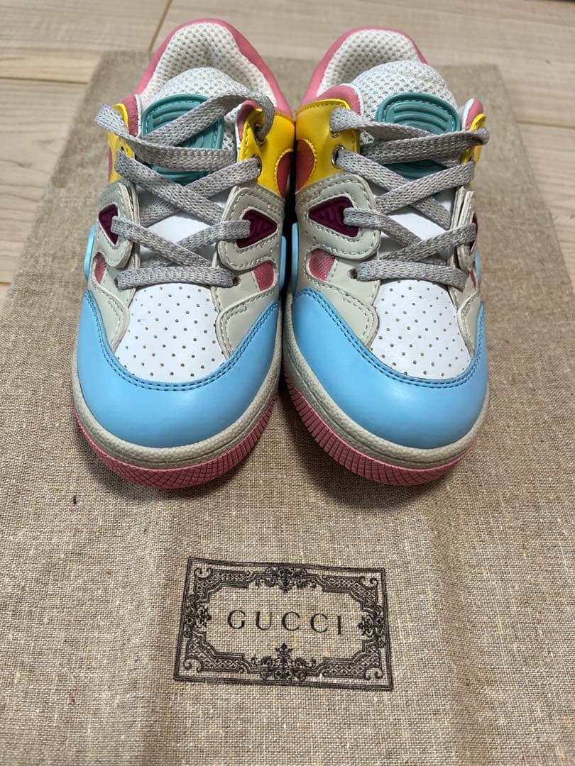 〔トドラー〕GUCCI バスケットスニーカー マルチカラー