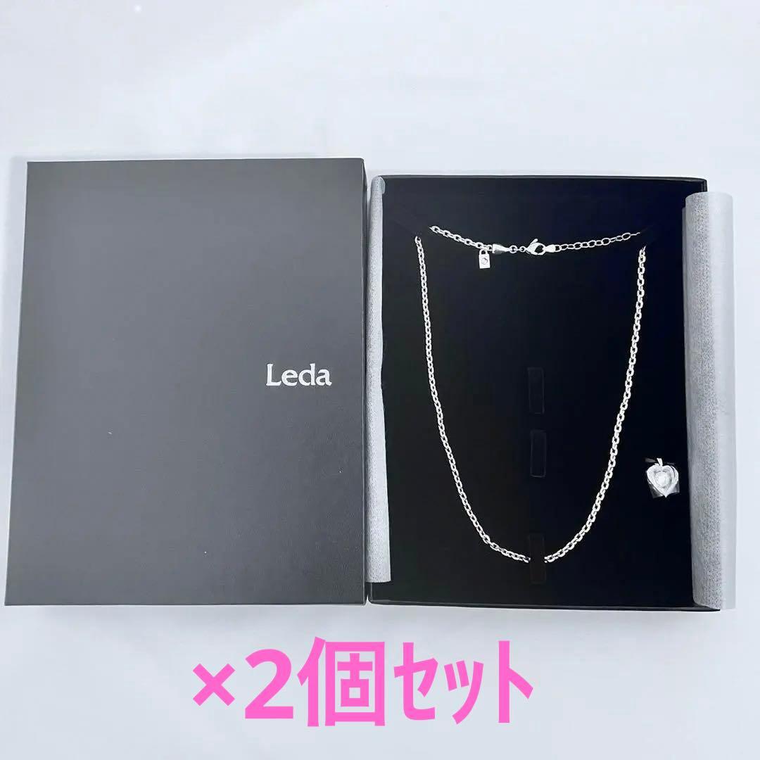 レダ Leda ダンシングストーン ハート型 ネックレス Silver925