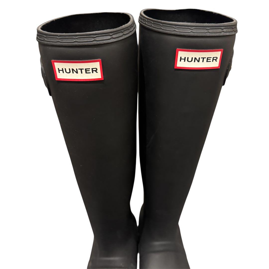 【極美品】　HUNTER ハンター　レインブーツ　WFT2210RMA ネイビー