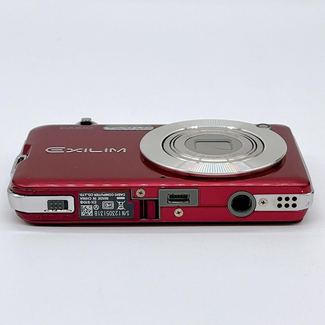【美品】CASIOEXILM CARD EX-S10オールド コンデジ レッド