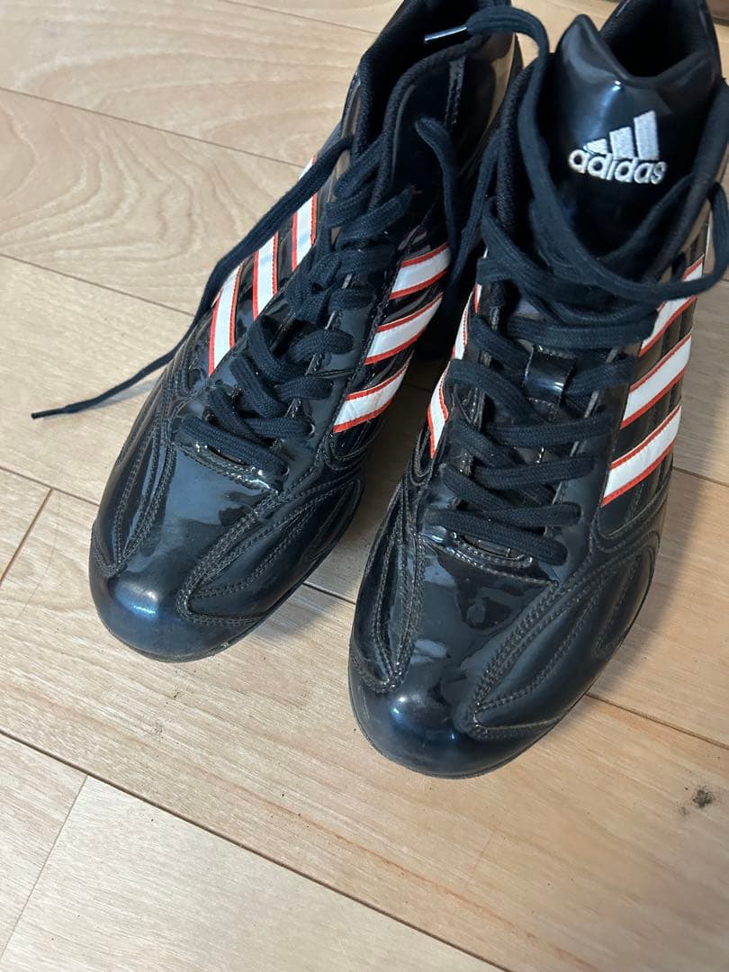 adidas アディダス ハイカットスパイク ブラック27 プロ野球支給品