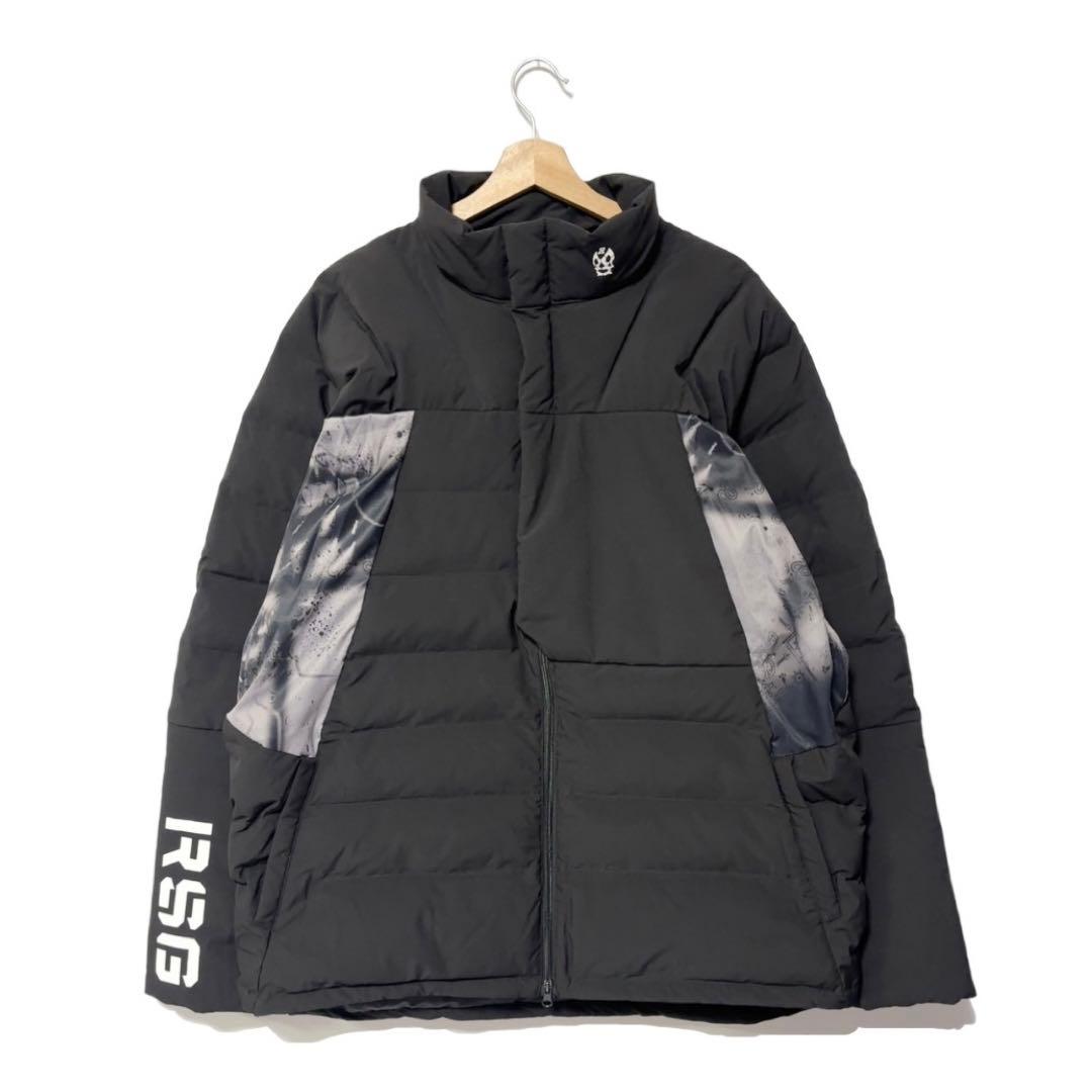 新品 ラッセルノ ゴルフ パデッド ジャケット ペイズリー ブラック 2XL 7