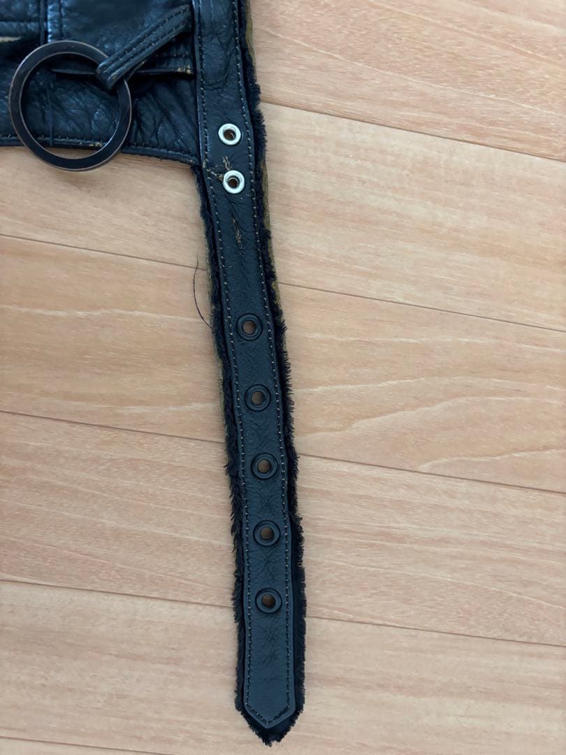 あおばくん着用 minus(-) レザー巻きスカート