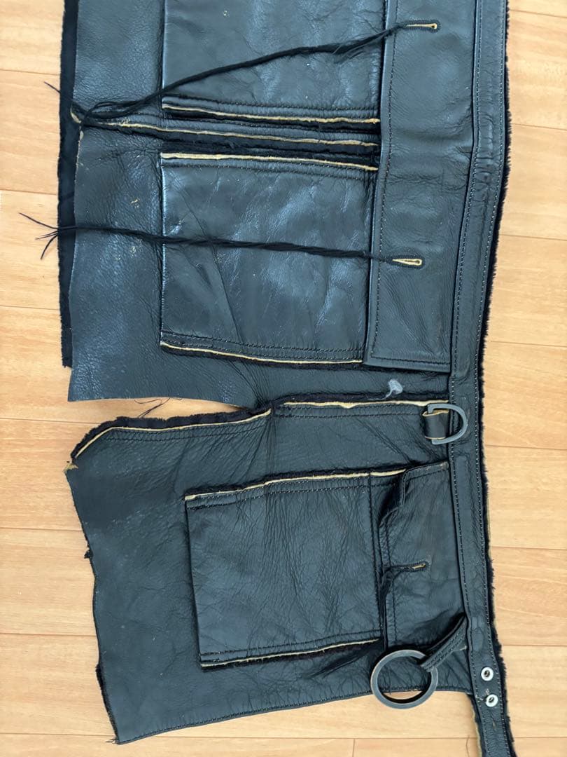 あおばくん着用 minus(-) レザー巻きスカート