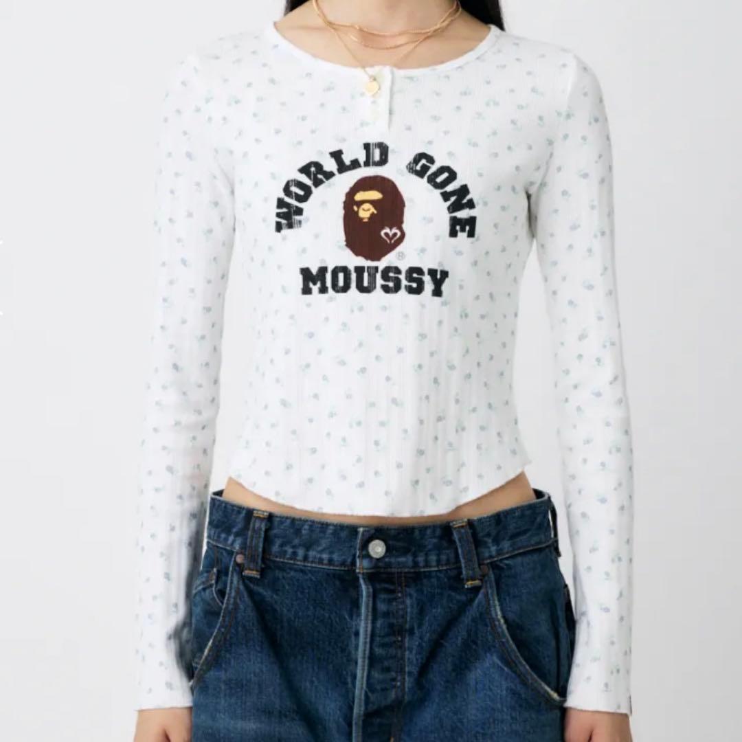 MOUSSY × A BATHING APE HENRY NECK TEE