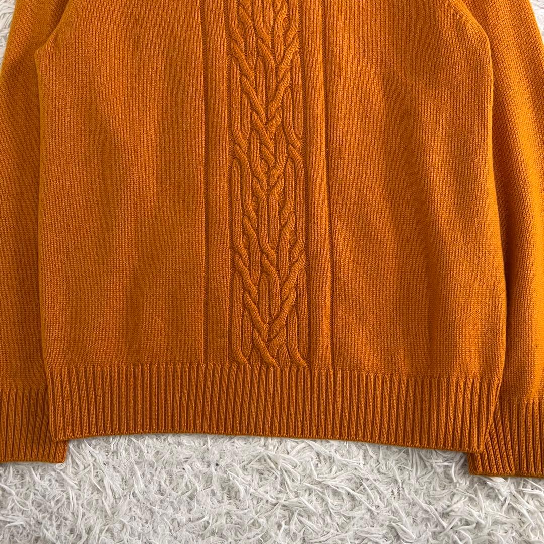 Loro Piana ロロピアーナ カシミヤ ケーブル ハイネック ニット 48