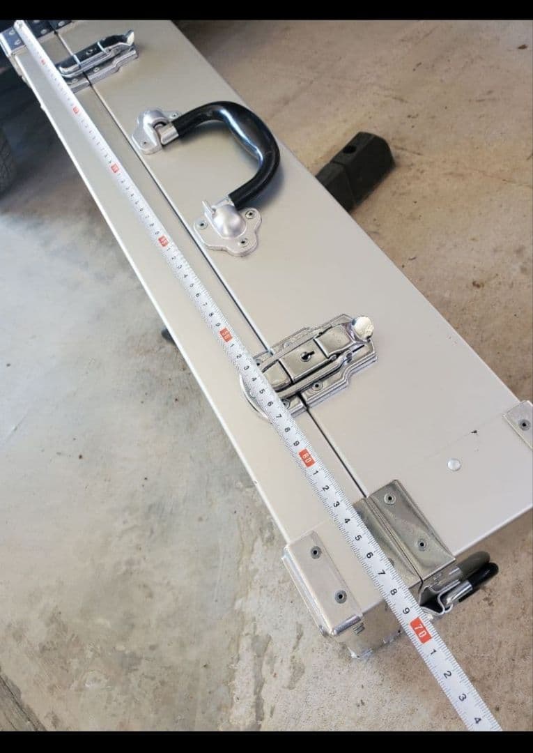 アルミ製シルバーケース2個セット中古品