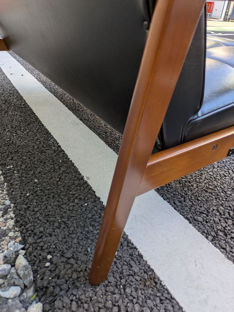 カリモク60 Kチェア スタンダードブラック 2シーター ミッドセンチュリー