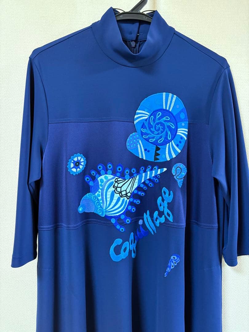 『新品未使用』⭐️トクコプルミエヴォル⭐️アップリケ刺繍や貝殻チュニックワンピース❣️