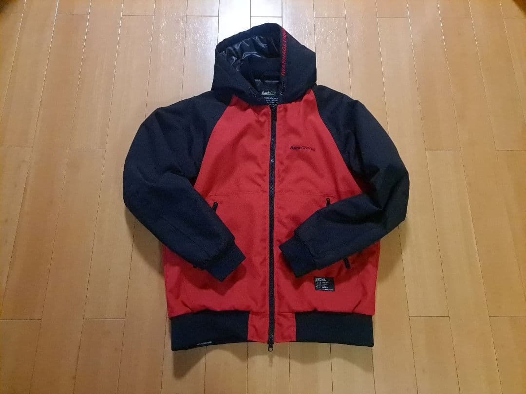 美品　Size:L　バックチャンネル　コーデュラ　ジャケット　ブラック×レッド