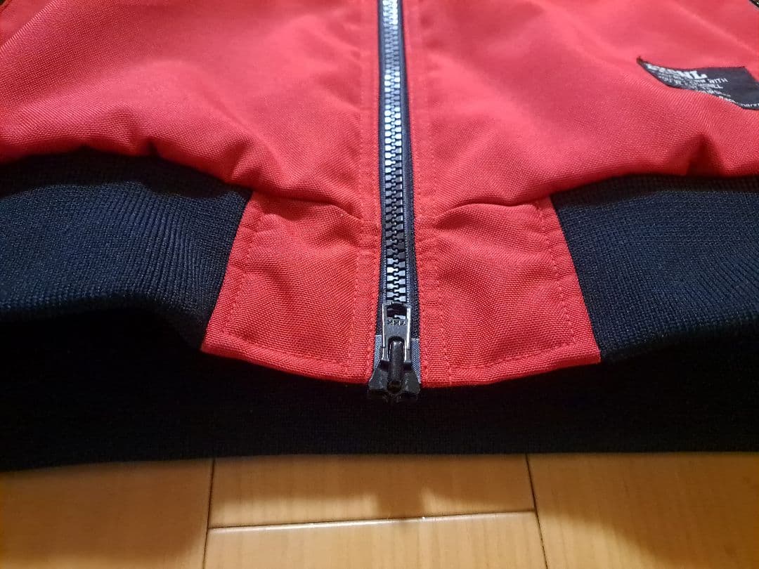 美品　Size:L　バックチャンネル　コーデュラ　ジャケット　ブラック×レッド