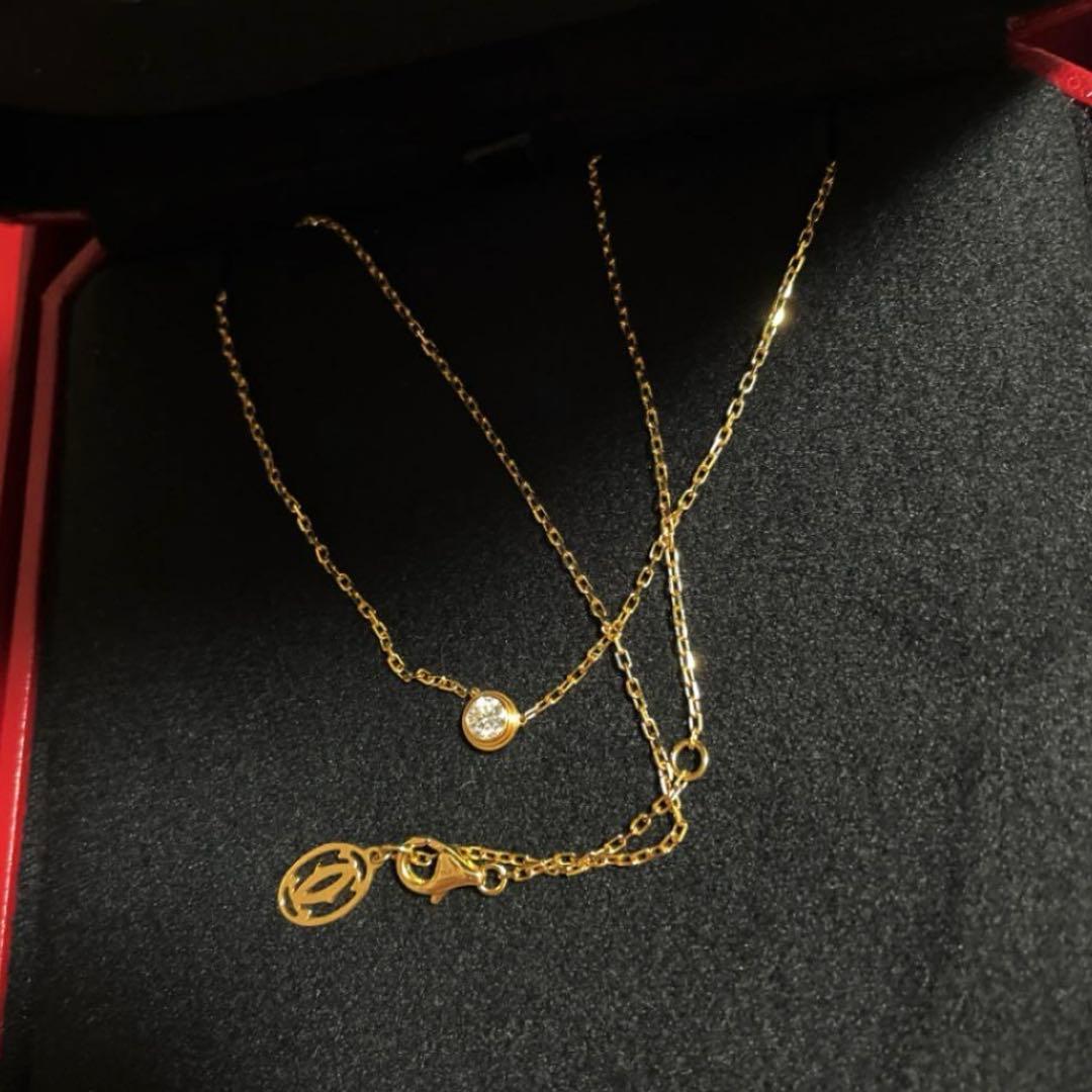 【新品】カルティエ ダムール ネックレス ラージモデル ディアマンレジェ LM