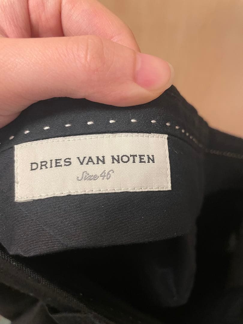 DRIES VAN NOTEN タックワイドスラックス