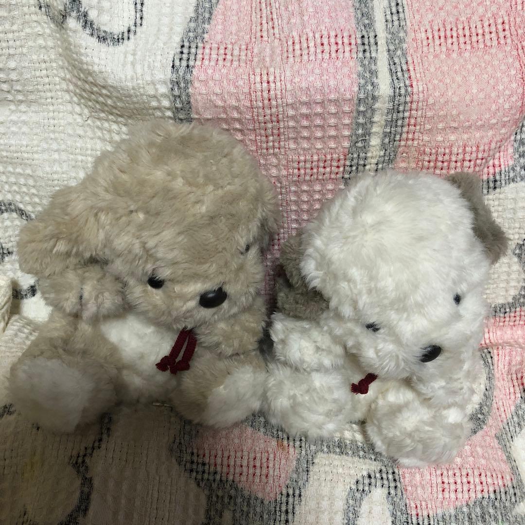 オリエンタルトーイ　うめ吉　お座り　22cm ぬいぐるみ 2こセット　中古品