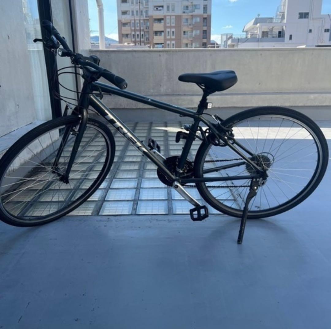 ※長崎市　TREK FX1 クロスバイク ブラック&グレー　輪行セット
