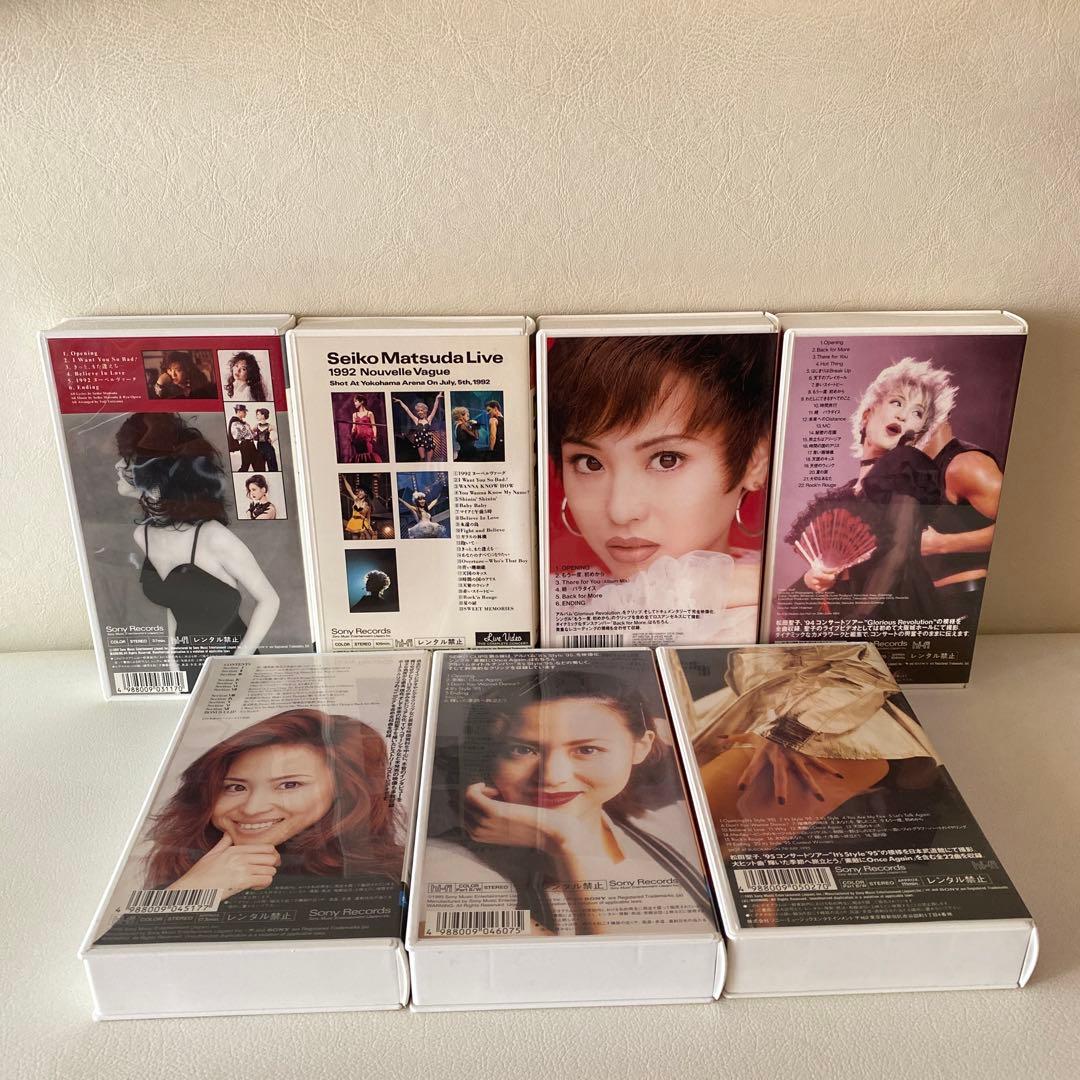 松田聖子　VHSミュージックビデオ　７本セット