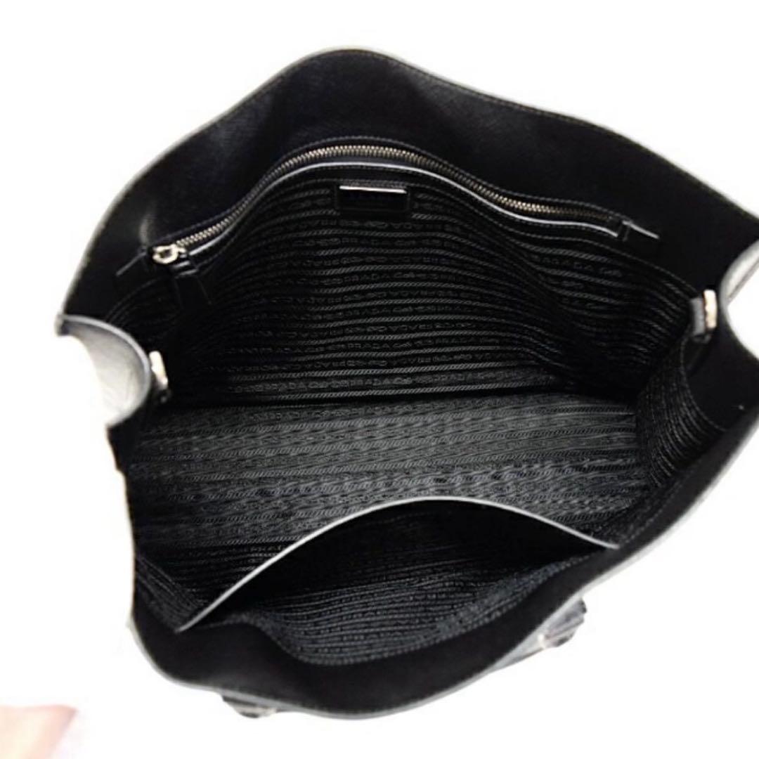 プラダPRADA ビジネスバッグ ブリーフケースハンドバッグ サフィアーノレザー