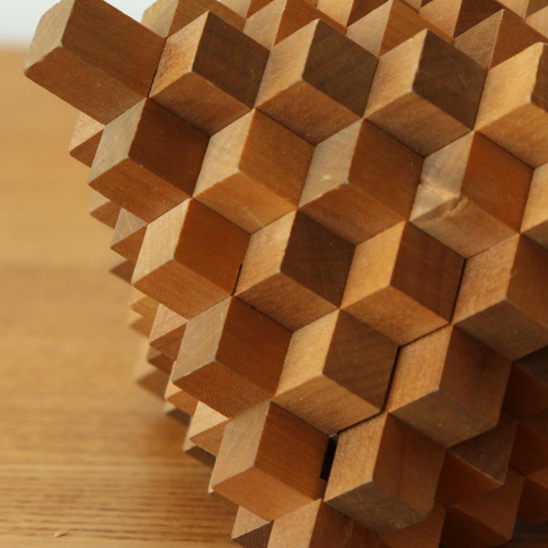 山中組木工房　51本型組木 釘を使用しない木組みパズル　B