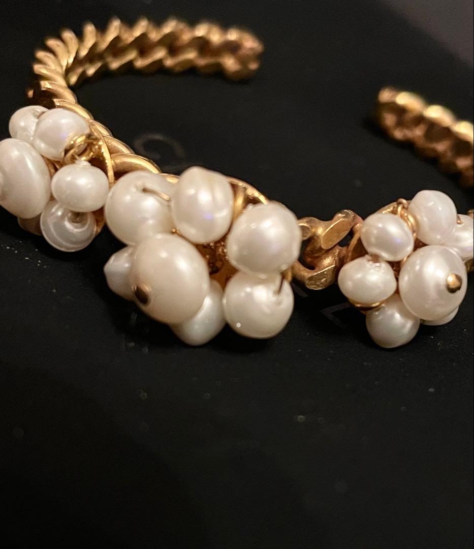 【VINTAGE CHANEL/シャネル】パールバングル