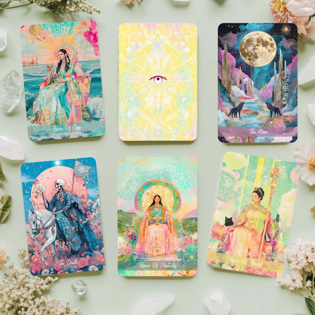 【正規品タロットカード】希少レア✨鮮やかな色彩のカーニバルを描いた超美麗デッキ