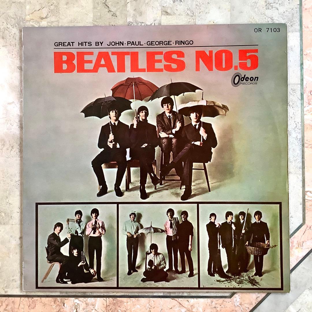 激レア! ビートルズ NO.5 1965年初版盤 赤盤 1stプレス