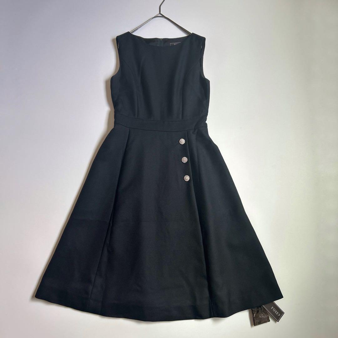 近年モデル♡Foxey フォクシー　Mond Dress 2021　濃紺　パール