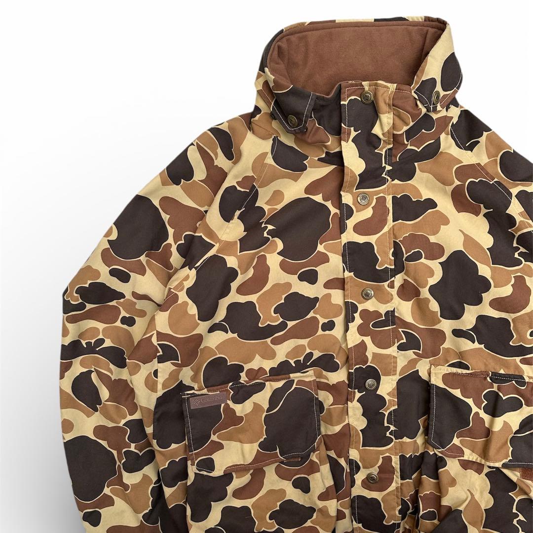 90s Columbia コロンビア ナイロンジャケット ダックハンターカモ L