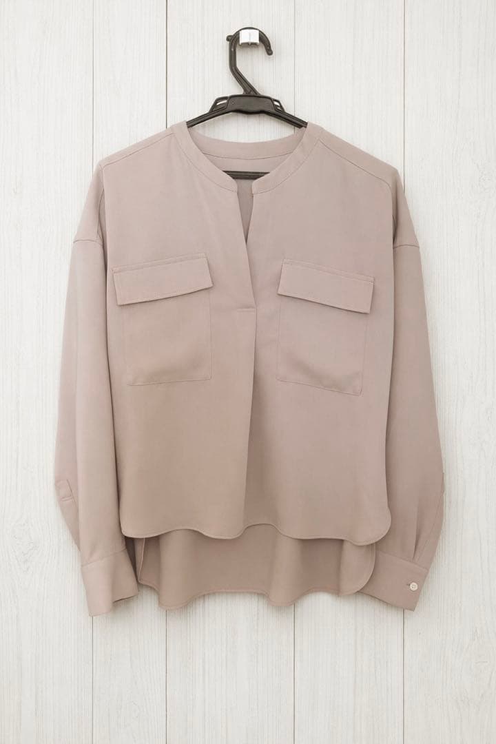 Noble ワークディテールドレープシャツ